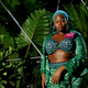 Animal prints and satin featured heavily in the collection.